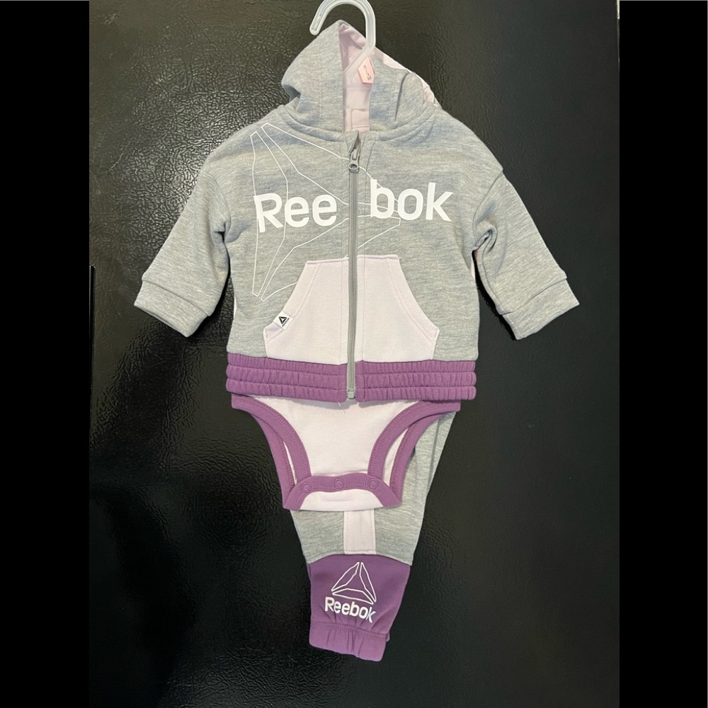 NEW Reebok Infant 3 Piece Set Size 0-3 Months